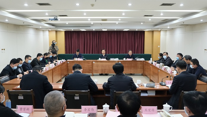 省委常委、宣传部长江凌一行到我院调研座谈
