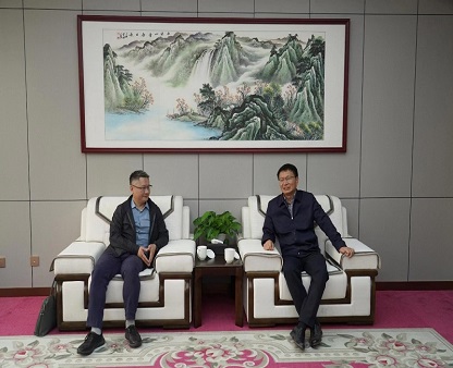 王承哲院长同省委网信办翁铁军副主任举行工作会谈